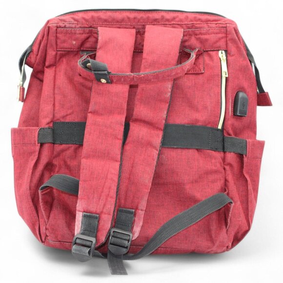 Lovevook Laptop Backpack For Women 18" Red Water-Resistant Travel Bag W/USB Port - Picture 4 of 10